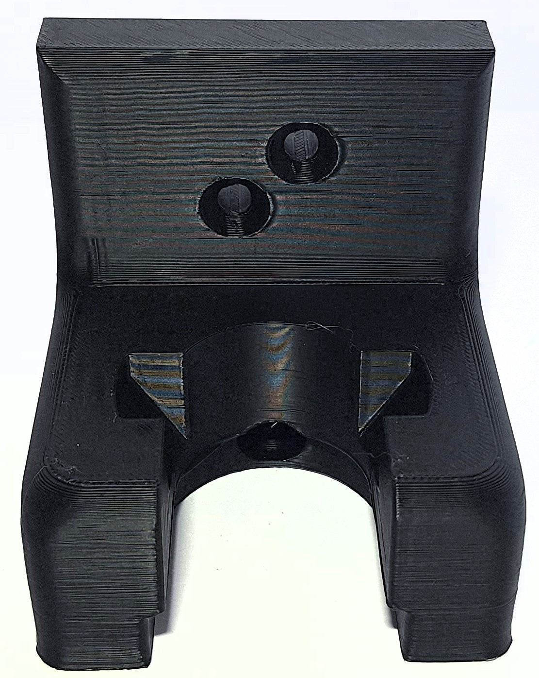 3D tactical modern AR buffer tube wall hanger for AR-15 and AR-10, black, made in USA