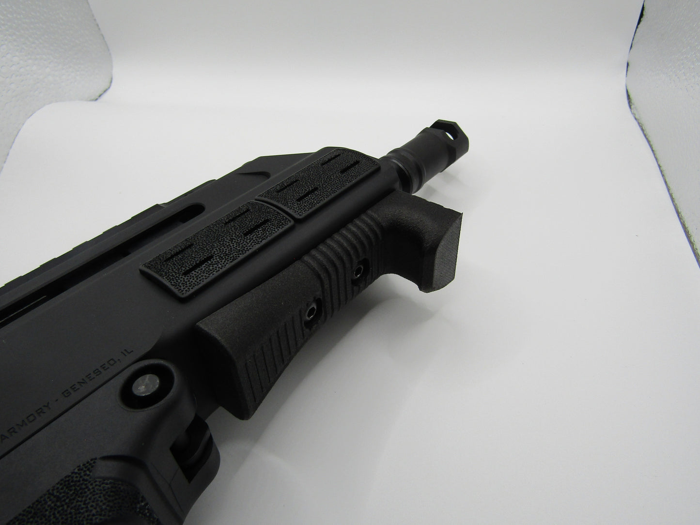 Springfield Kuna angled foregrip handstop on M-LOK rail providing ergonomic, non-slip grip for improved control and recoil management