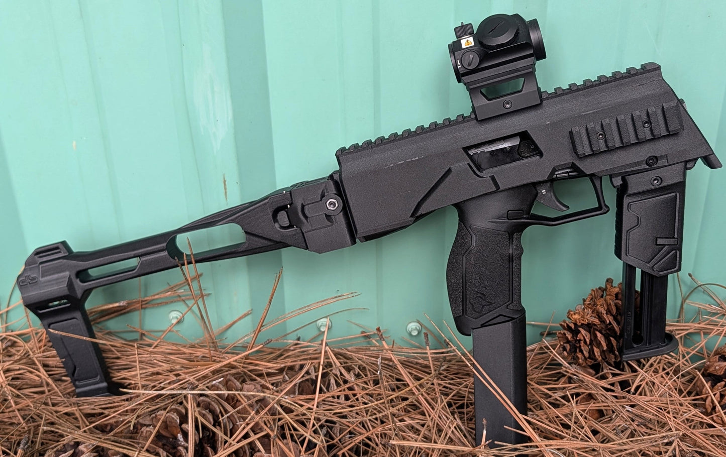 TX22 Chassis & Brace by Peak Defense Works with modular design, lockplate, removable side rails, and push-button mag holder for improved accuracy and control