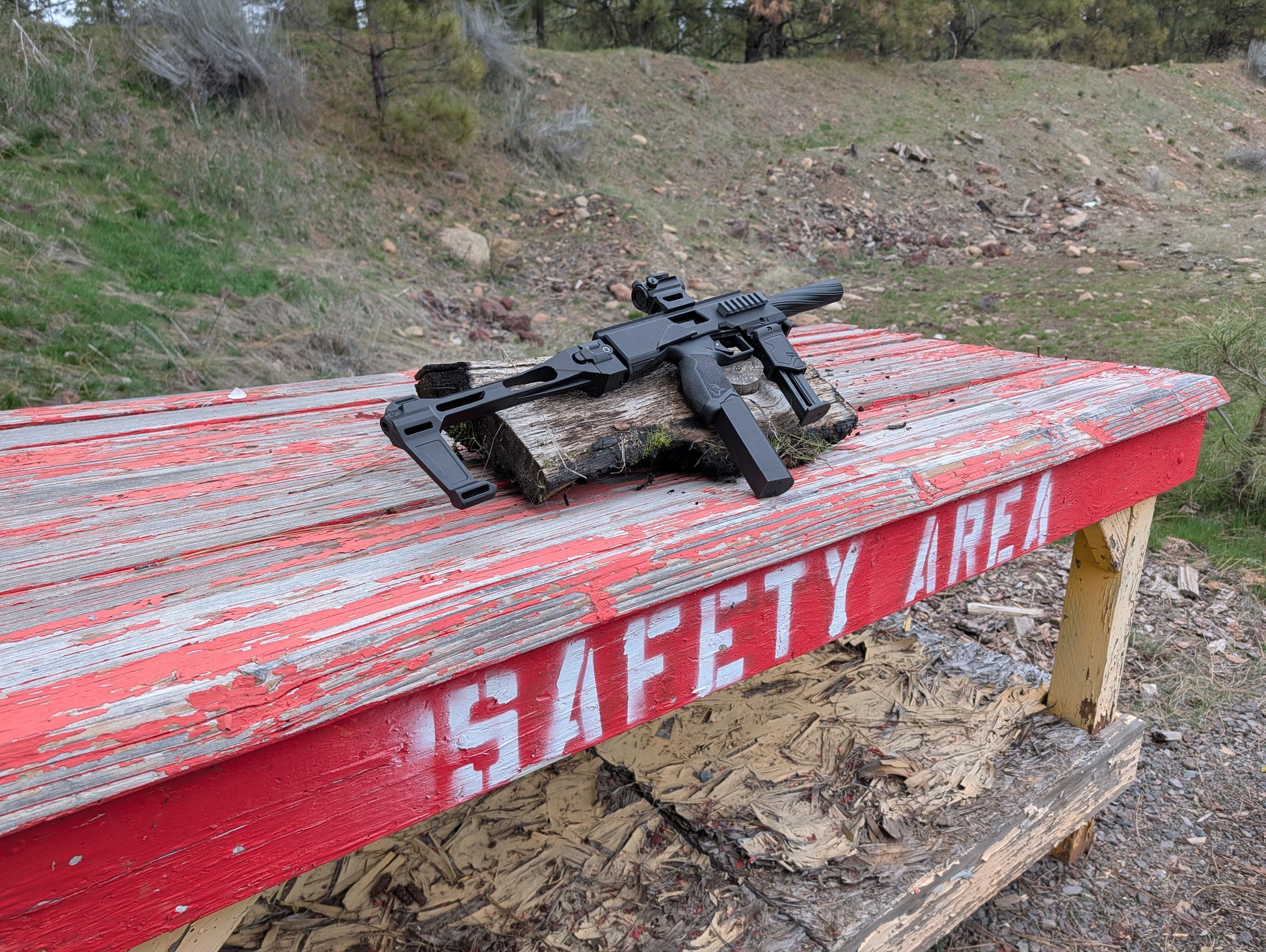 TX22 MTN2 Chassis and Folding Brace upgrade kit for improved accuracy and rapid reloads